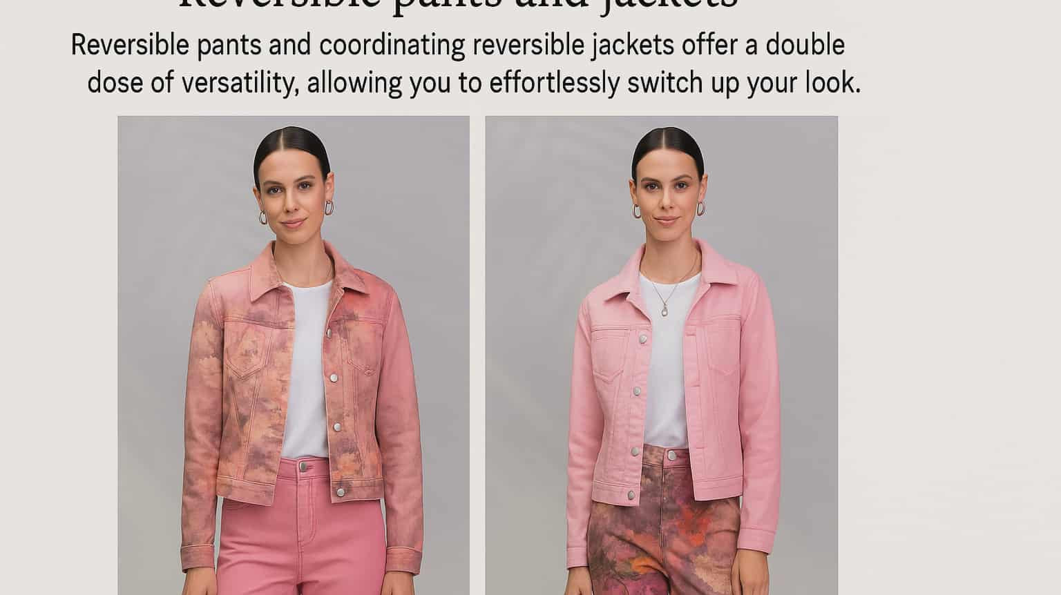 Travel-friendly reversible fashion looks