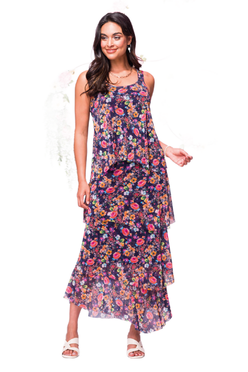 Floral Cha Cha Maxi Dress – Petunias of Naples
