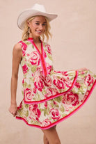 Lightweight summer floral dress for casual chic style