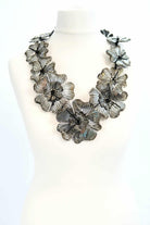 Silver Plumeria Necklace Jianhui London