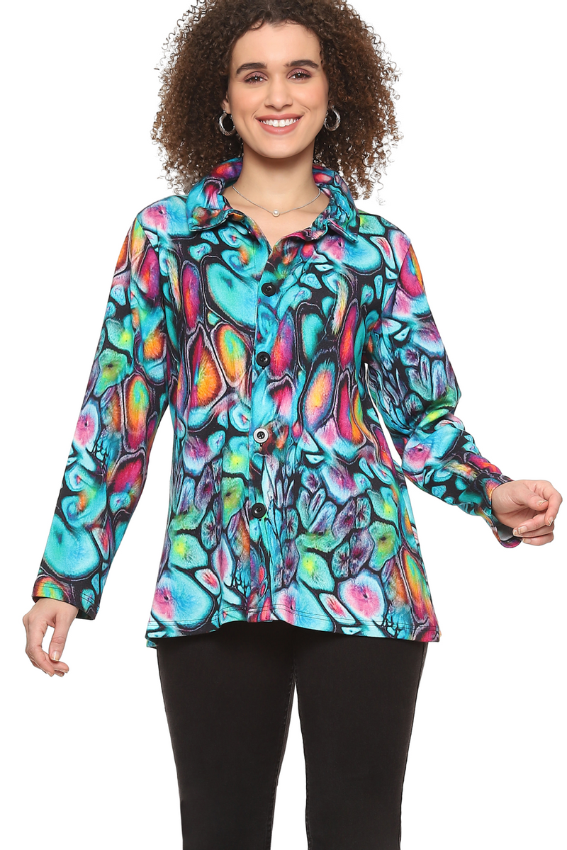 will flly♡removable large collar blouse YEKEYI Fake Collar Long Sleeves Detachable Blouse False Collar