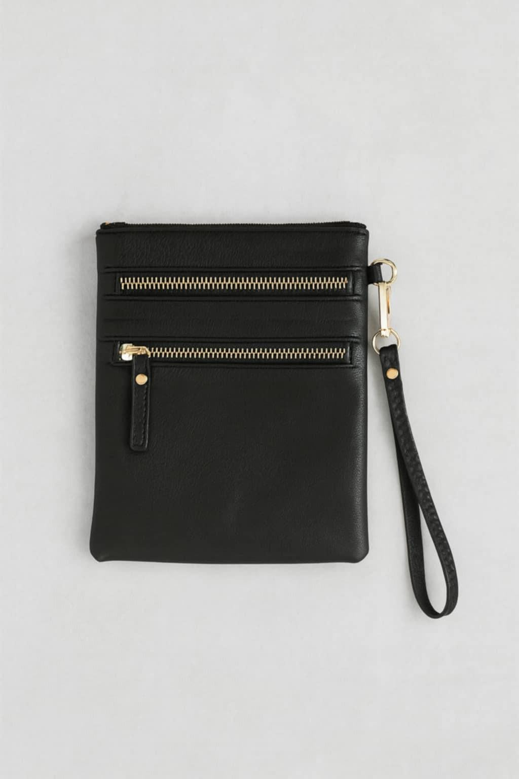 “Eco-friendly vegan leather crossbody purse with detachable straps”