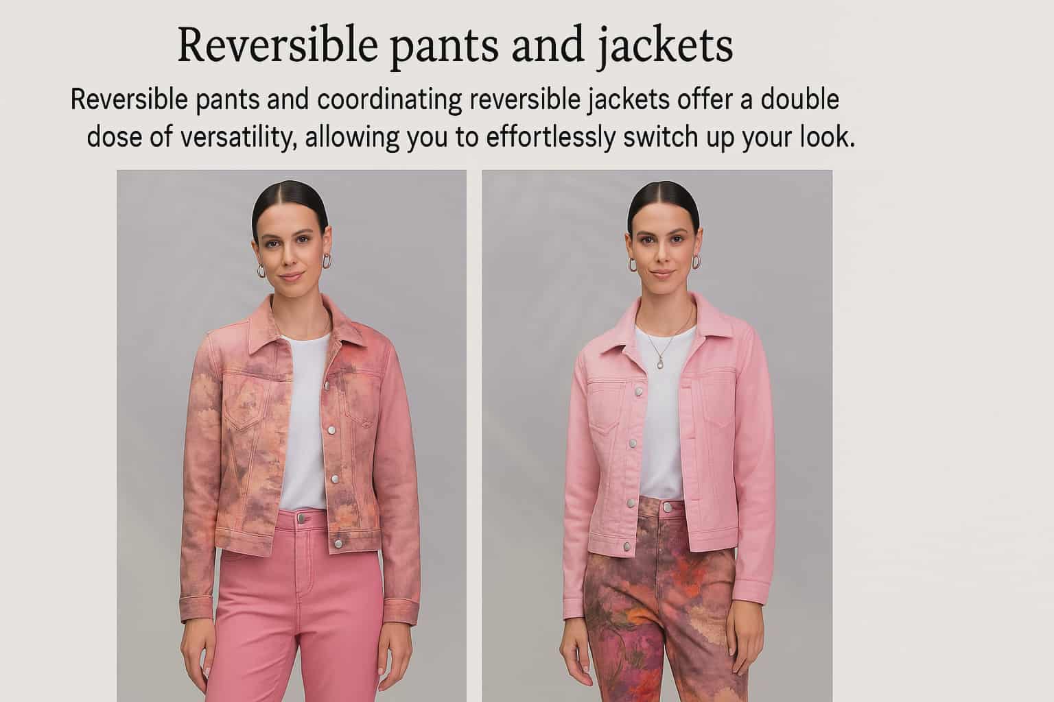 Travel-friendly reversible fashion looks