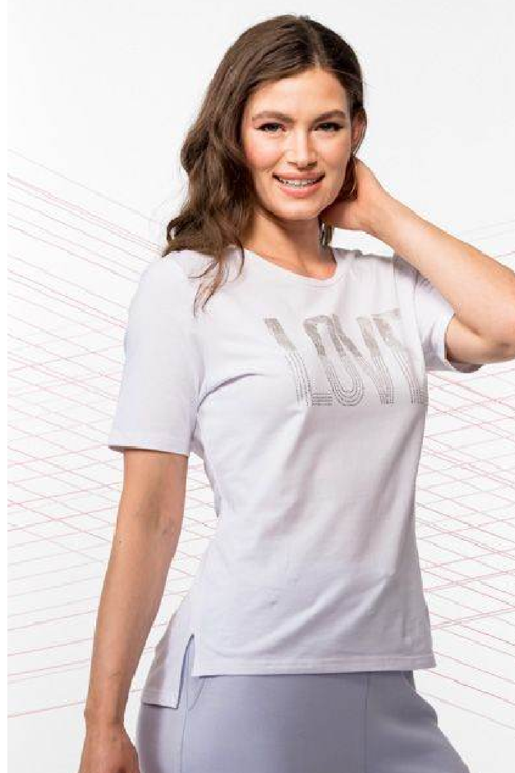 White Love Bling Tee