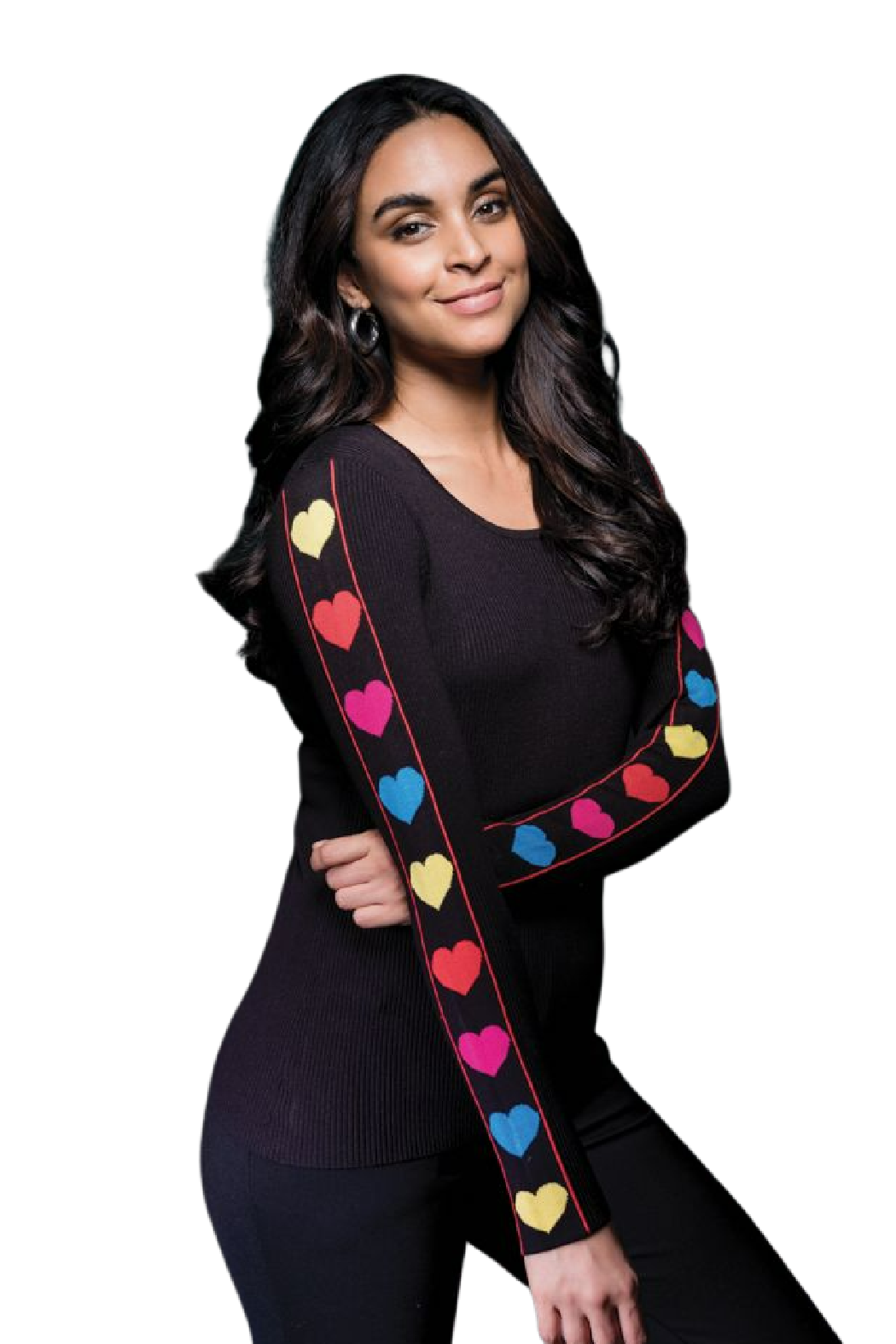 heart on your sleeve sweater